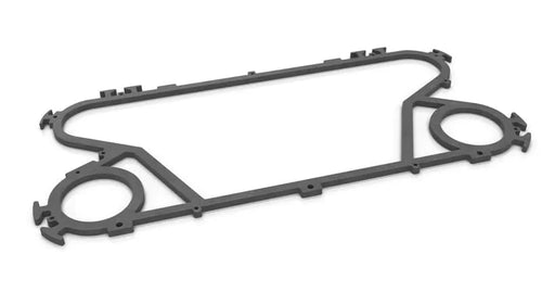 Line drawing of clip-on gasket for Alfa Laval plate heat exchanger – food-grade compatible spare part